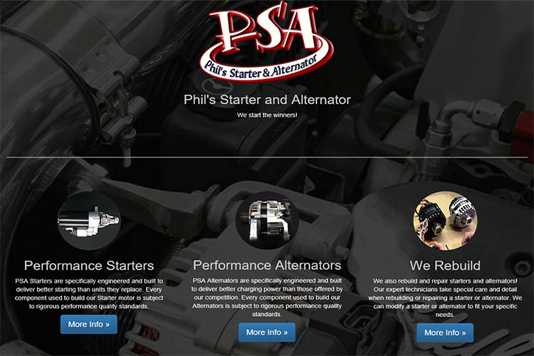 PSA Racing website design hosting and development montreal quebec